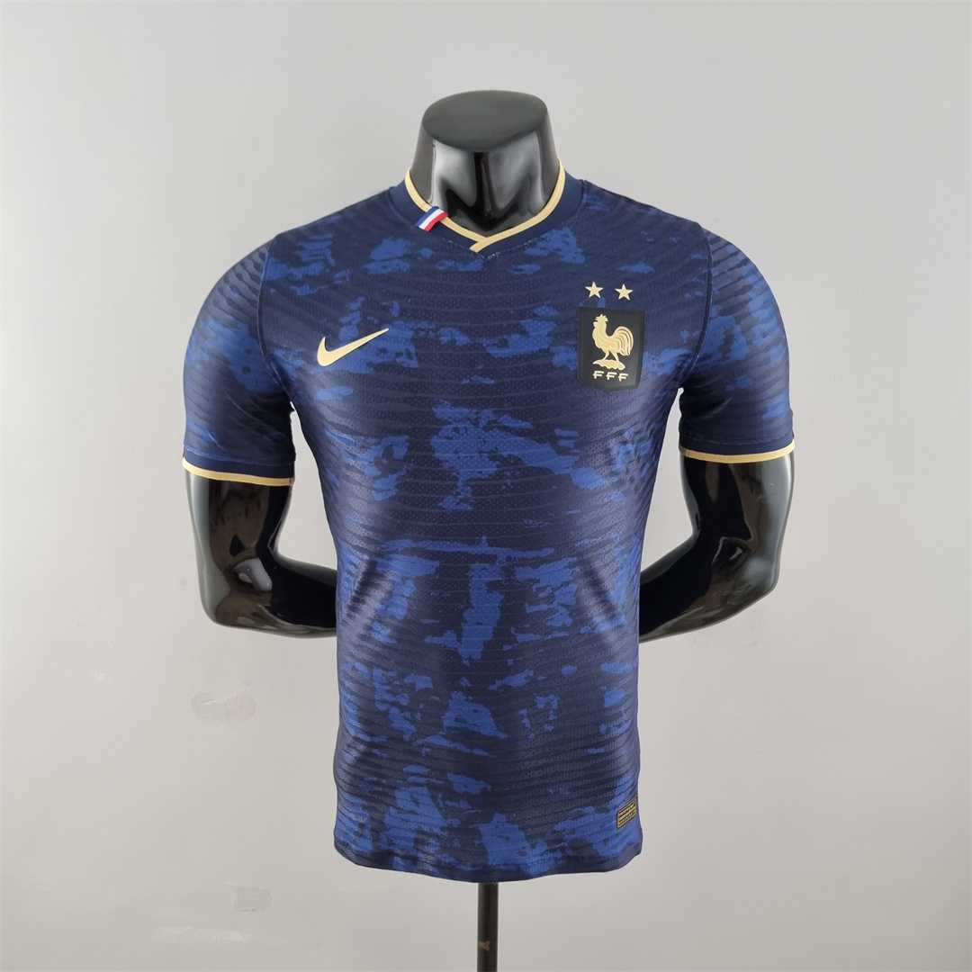 AAA Quality France 2022 Navy Blue Training Jersey(Player)